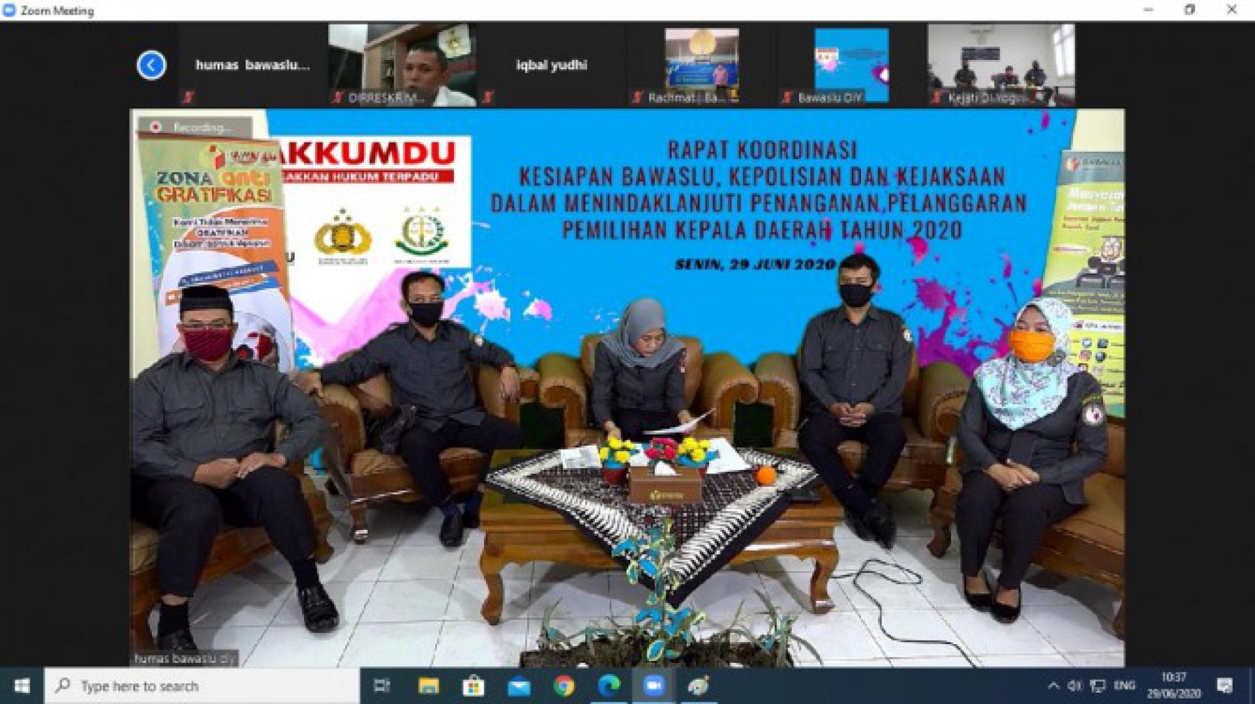 Kesiapan Sentra Gakkumdu DIY Dalam Menindaklanjuti Penanganan Pelanggaran Pilkada 2020 