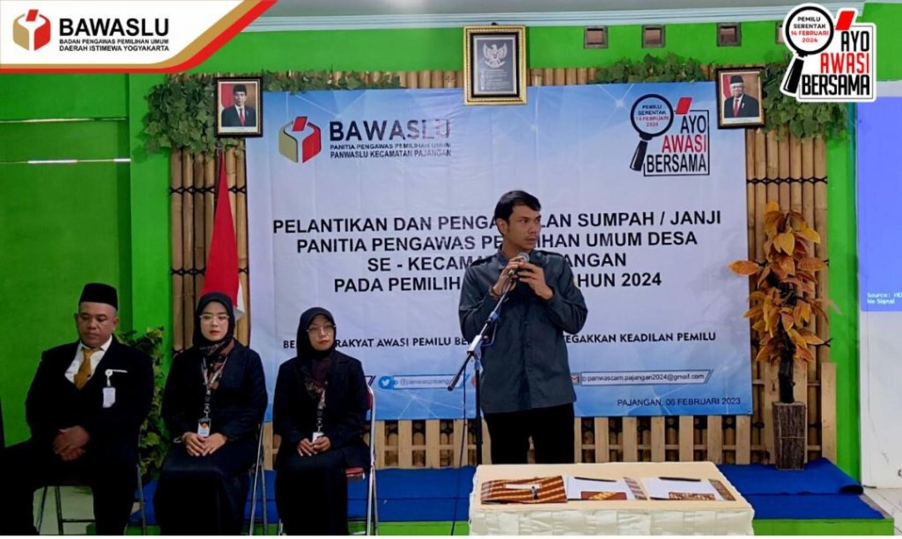 438 Anggota PKD Pemilu 2024 se-DIY Dilantik