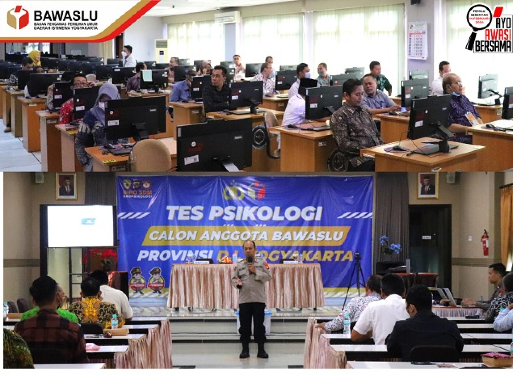 Calon Anggota Bawaslu DIY Ikuti Tes CAT dan Tes Psikologi