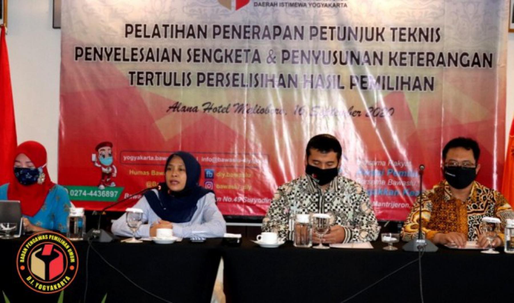 Bawaslu DIY Beri Pelatihan Teknis Penyelesaian Sengketa dan Keterangan Tertulis Perselisihan Hasil Pemilihan 