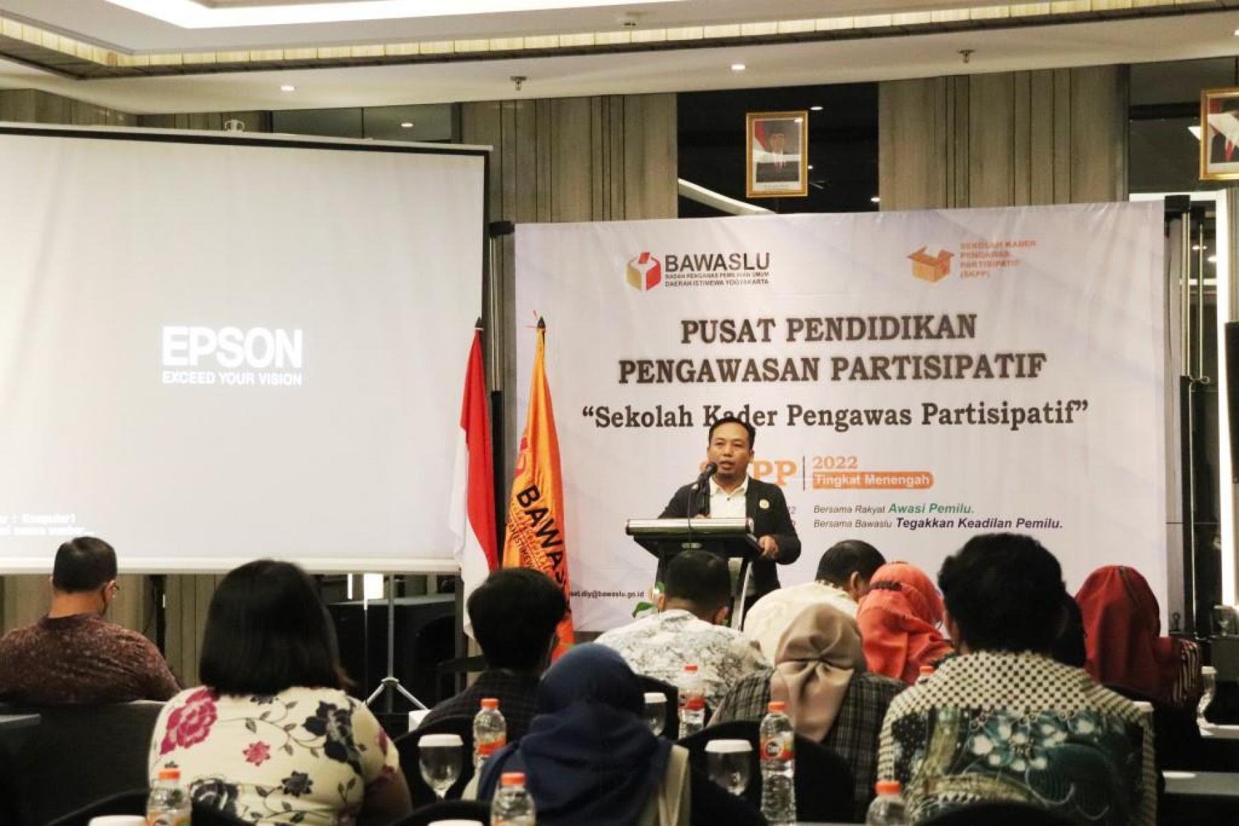 Persiapan Pengawasan Pemilu 2024, Bawaslu DIY Selenggarakan Sekolah Kader Pengawasan Partisipatif Menengah