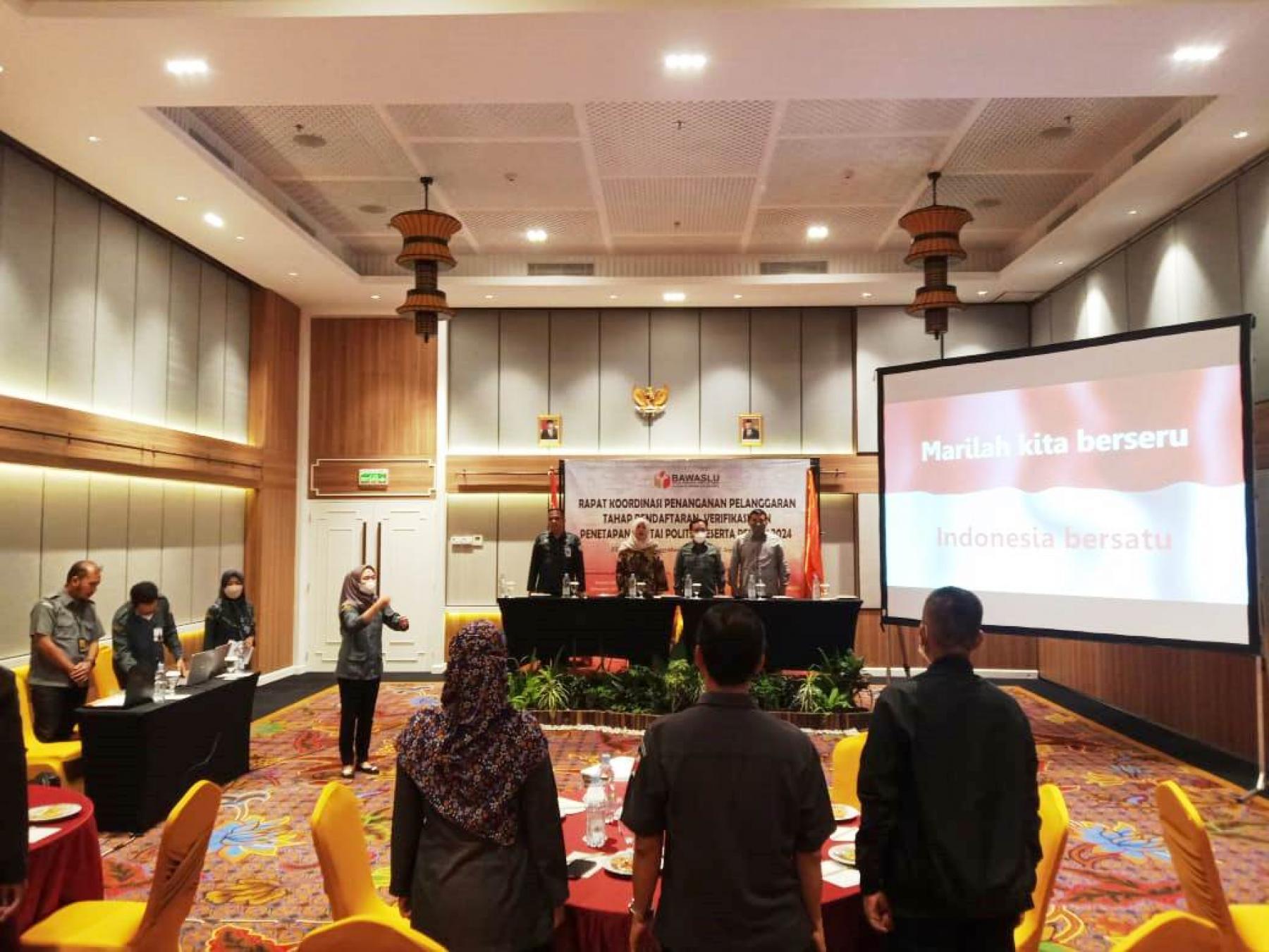 Bawaslu DIY dan Kabupaten/Kota Gelar Rakor Penanganan Pelanggaran Pada Tahapan Verifikasi Administrasi dan Verifikasi Faktual Partai Politik