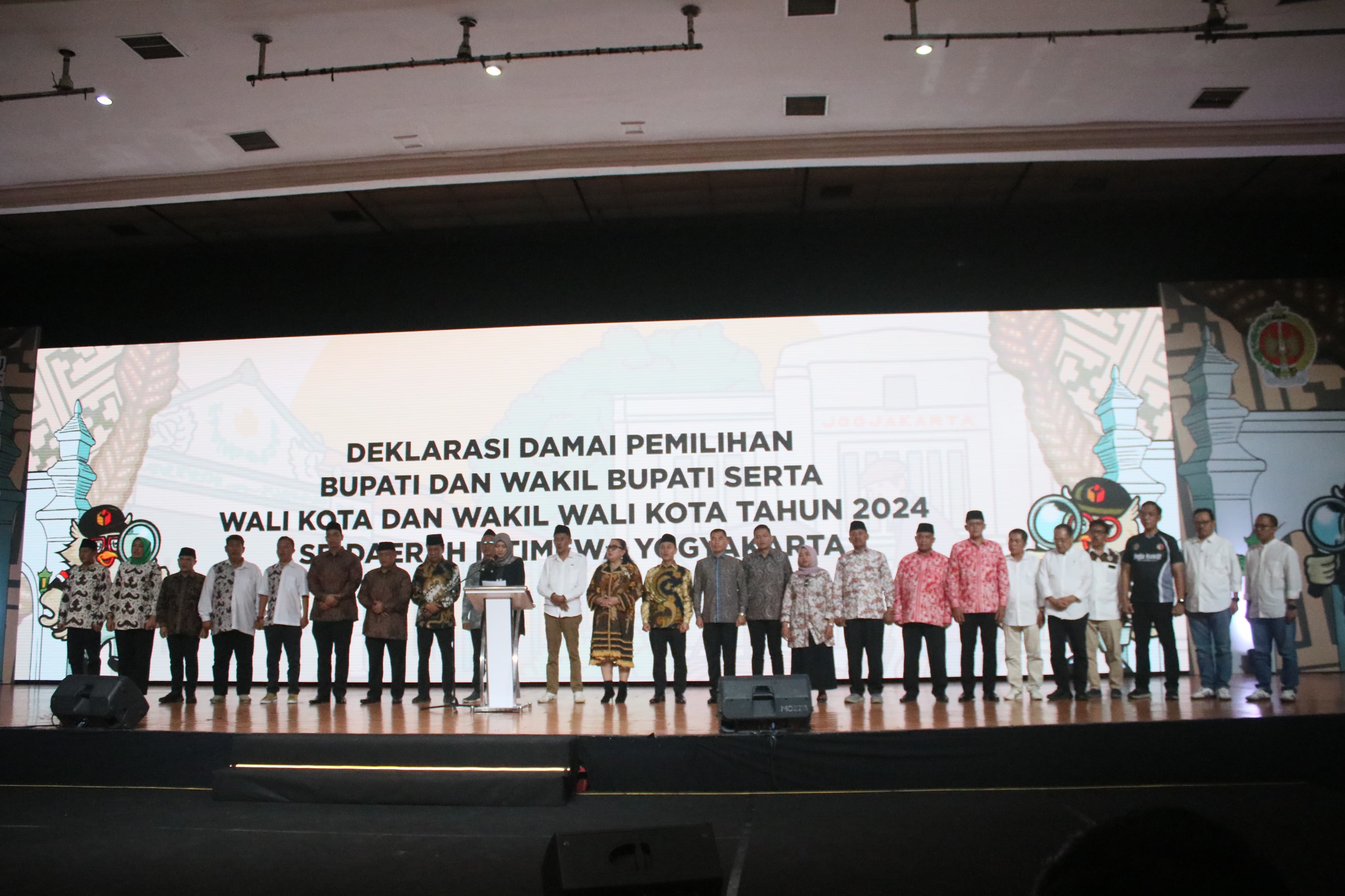Gelar Deklarasi Pemilihan Damai, Bawaslu DIY Dorong Pemilihan Kepala Daerah Serentak 2024 yang Berintegritas