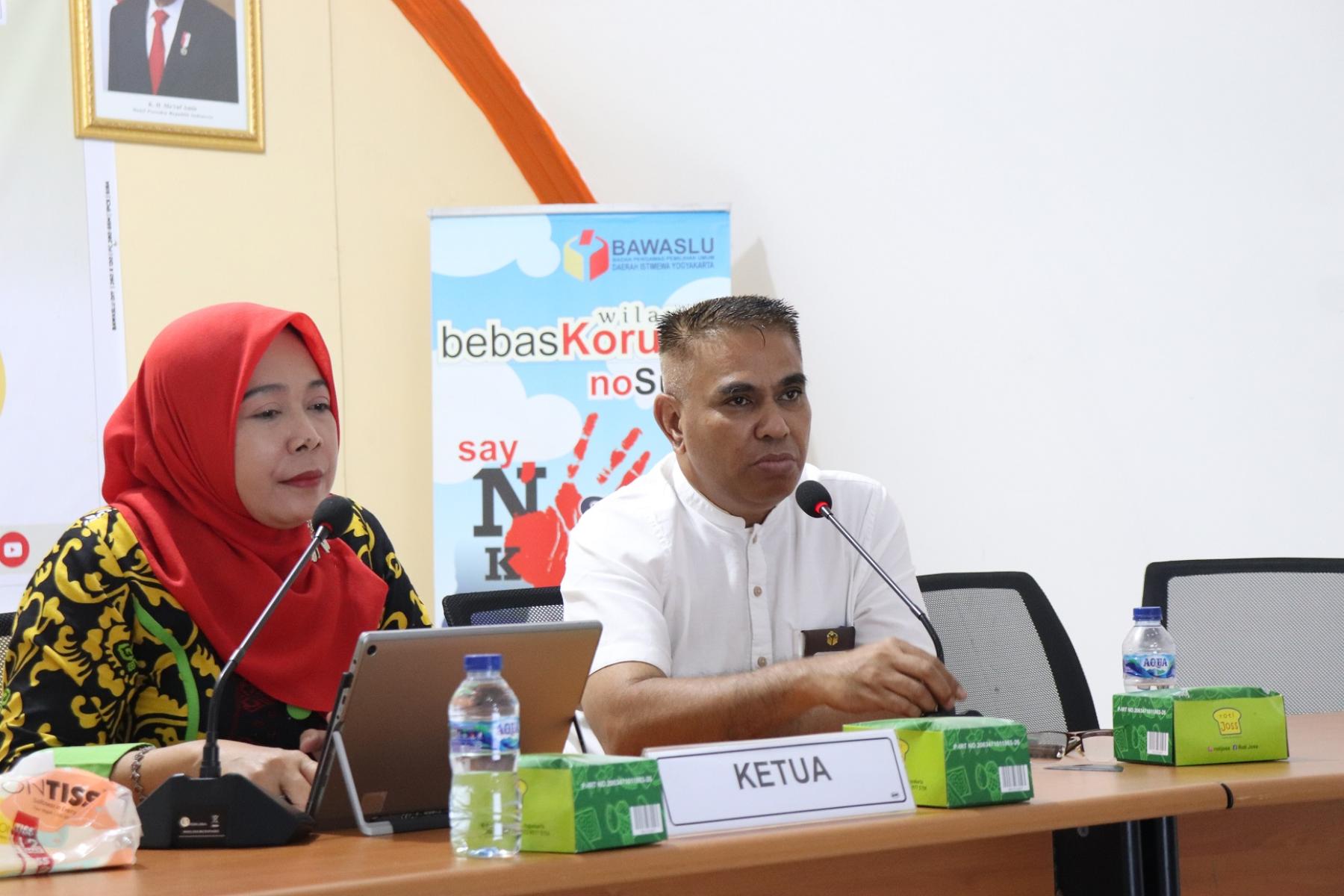 Bawaslu DIY Gelar Koordinasi Hadapi Pengawasan Pendaftaran Calon Anggota DPD, DPRD Provinsi dan DPRD Kabupaten/Kota di DIY