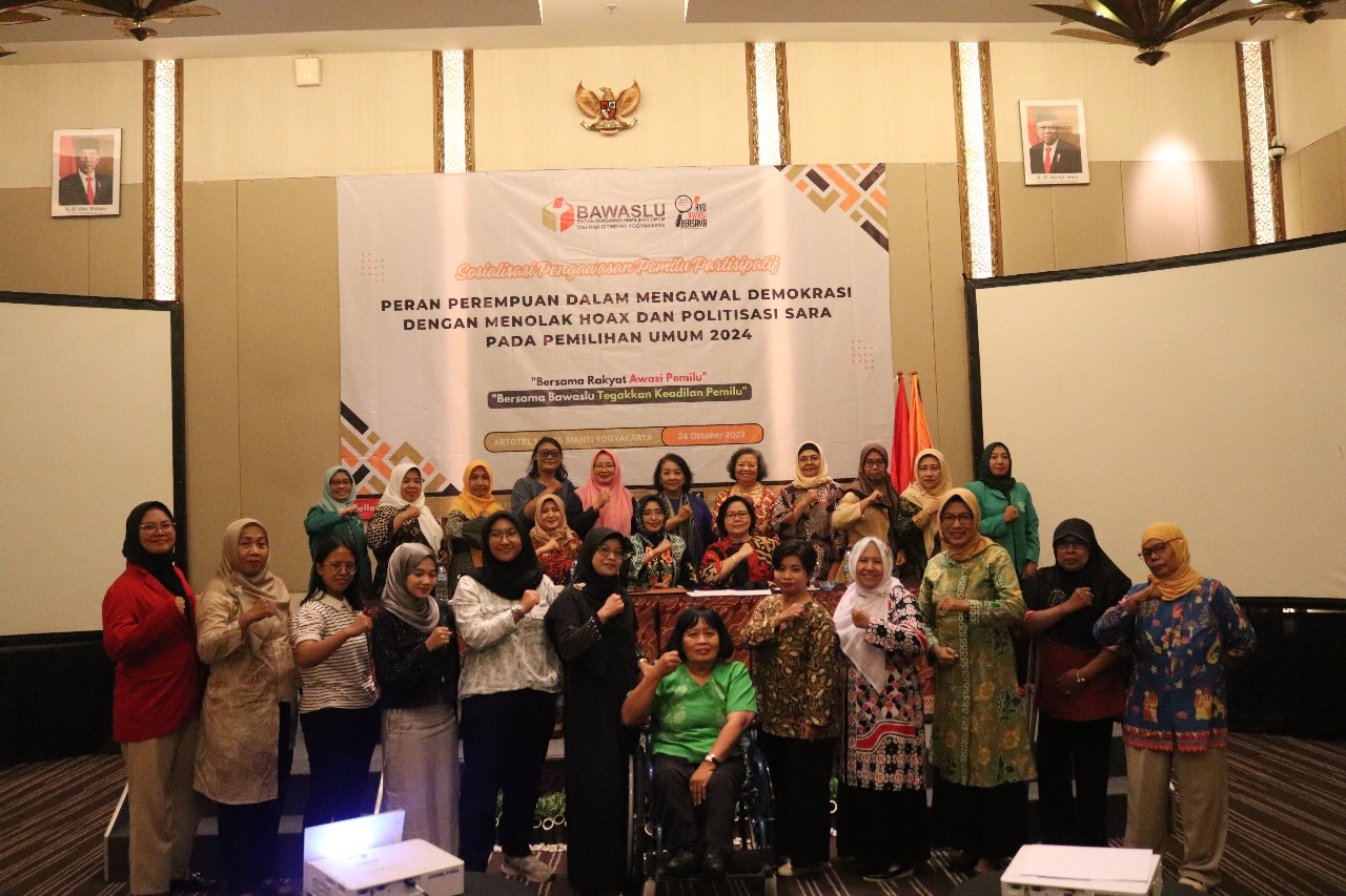 Cegah Hoaks dan Politisasi SARA, Bawaslu DIY Perkuat Peran Perempuan Dalam Pengawasan Pemilu 2024