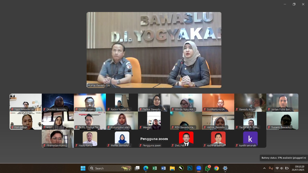 Evaluasi PDPB, Bawaslu DIY Gencarkan Coktas Pada Tahapan PDPB