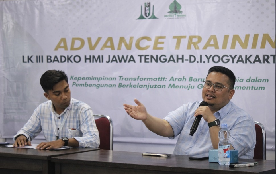 Ketua Badan Pengawas Pemilihan Umum (Bawaslu) Republik Indonesia, Rahmat Bagja, saat menjadi narasumber kegiatan Advance Training (Latihan Kader III)