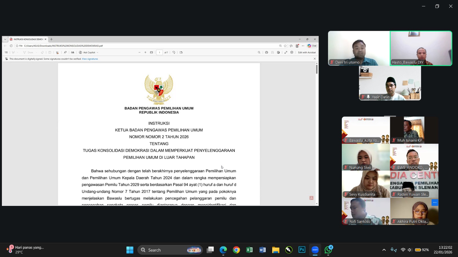 Pembahasan Instruksi Ketua Bawaslu RI Nomor 2 Tahun 2026