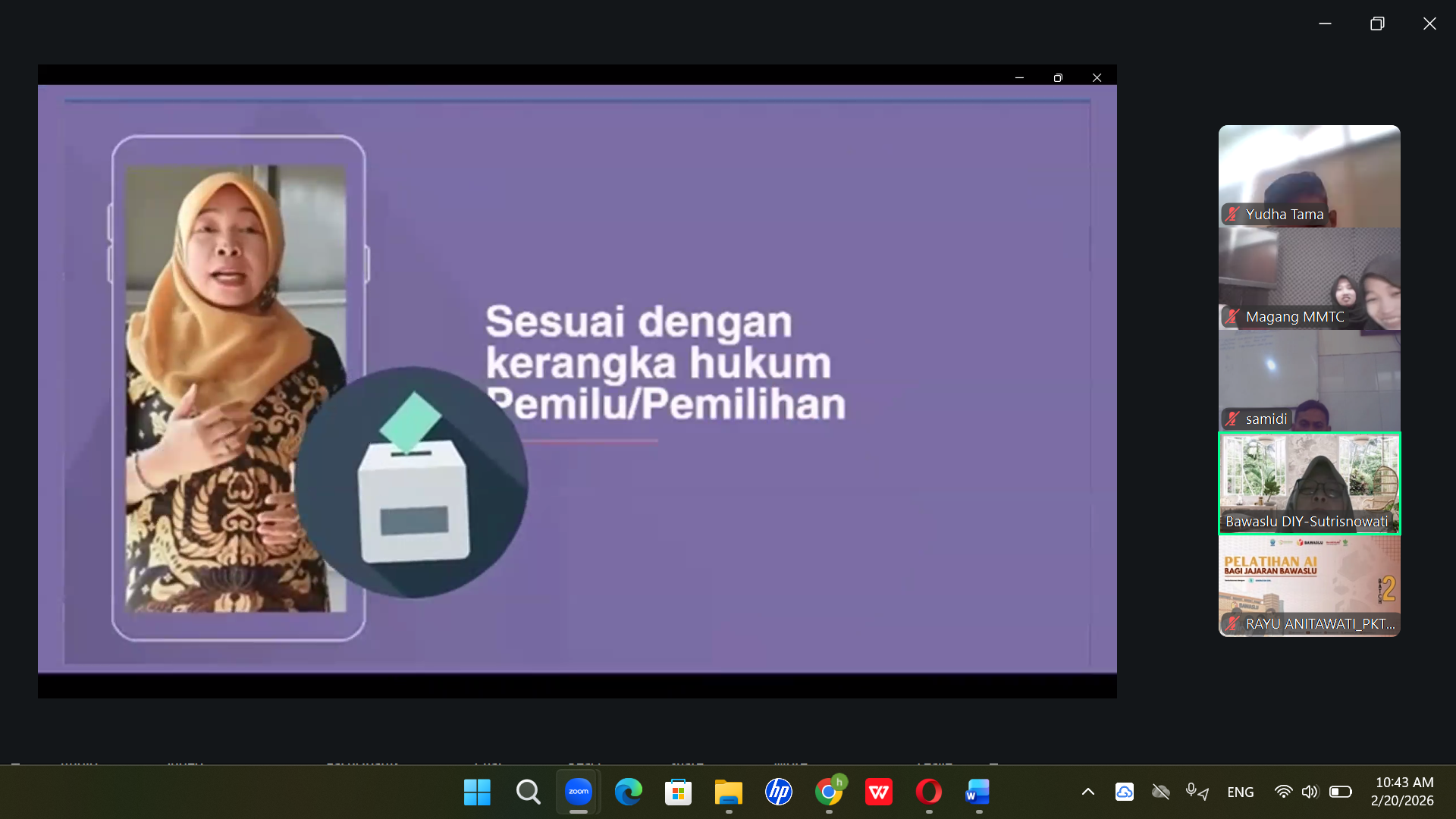 Bawaslu DIY Paparkan Hukum dan Penyelesaian Sengketa Pemilu pada Angkringan Demokrasi