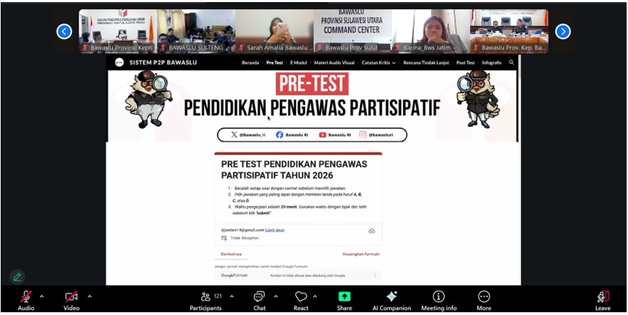 Bawaslu DIY hadiri rapat pematangan kegiatan Ngabuburit Pengawasan secara daring