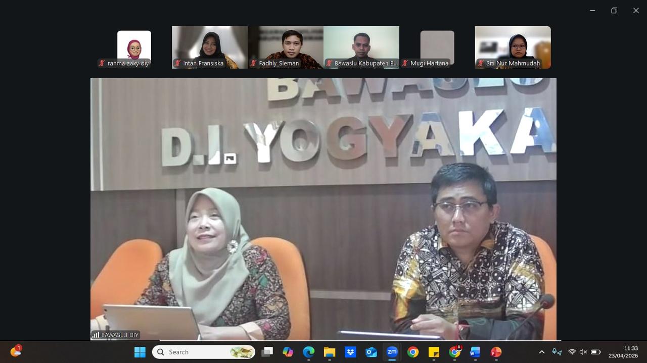 Bawaslu DIY lakukan diskusi putusan sengketa pemilu bersama Bawaslu Kabupaten/Kota se-DIY