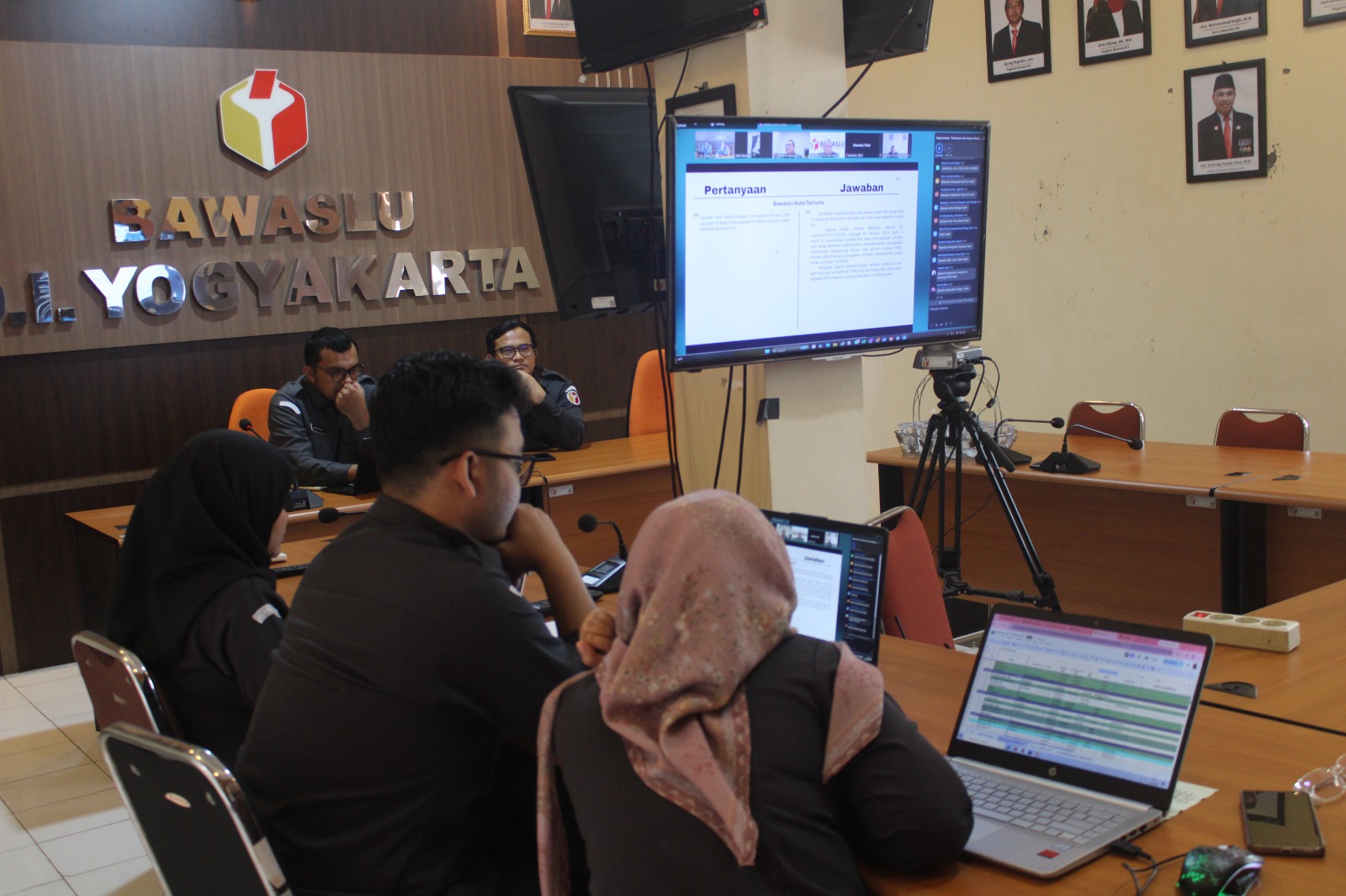 Bawaslu DIY Mengikuti Rapat Evaluasi Bawaslu RI