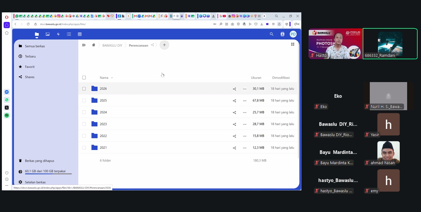 Bawaslu DIY bahas percepat penataan data dan pengintegrasian data melalui cloud dan server untuk kemudahan akses bersama