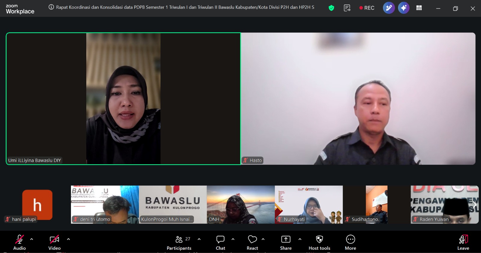 Bawaslu DIY lakukan konsolidasi hasil pengawasan Pemutakhiran Data Pemilih Berkelanjutan (PDPB) dengan Bawaslu Kabupaten/Kota sebagai persiapan pleno KPU PDPB Semester I Triwulan Kedua