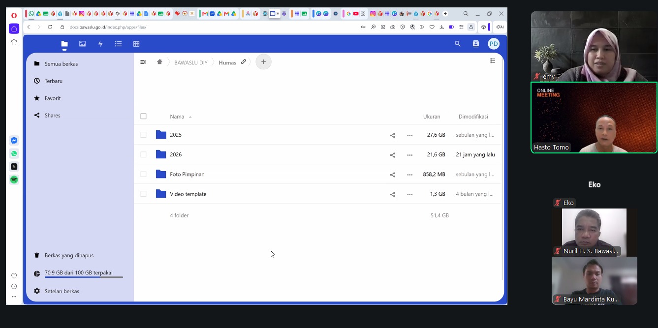 Bawaslu DIY diskusikan penguatan pengelolaan data pada cloud dan server