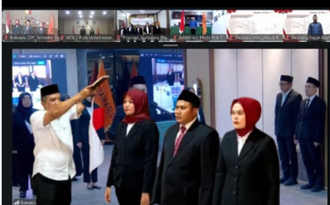 Bawaslu DIY ikuti pelantikan pejabat fungsional di lingkungan Bawaslu RI secara daring
