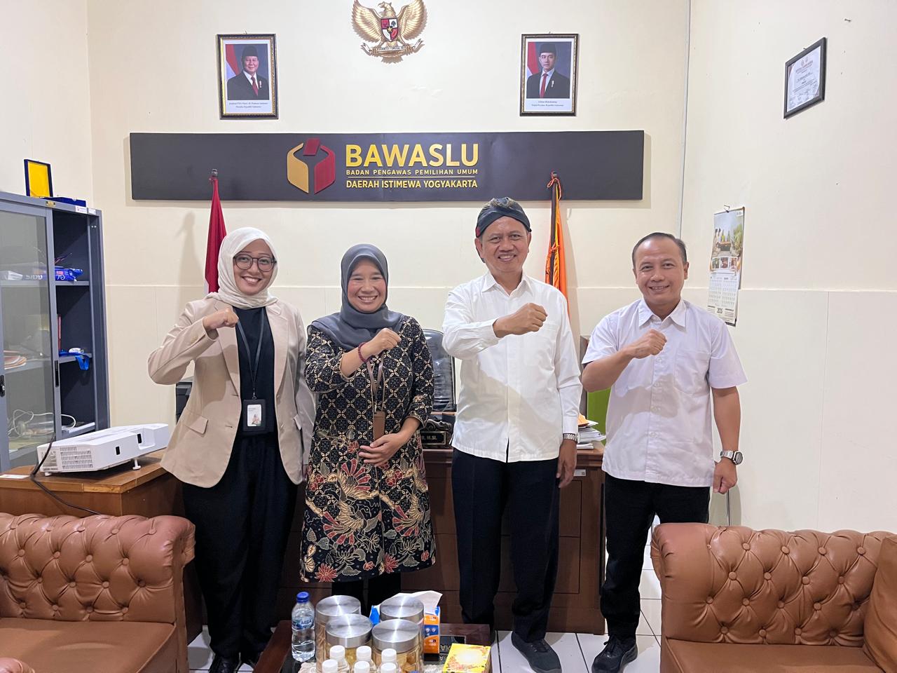 Bawaslu DIY dan UNU Yogyakarta membahas rencana kolaborasi dalam pelaksanaan GENIUS Tahun 2026 sebagai tindak lanjut Nota Kesepahaman, Rabu (19/8/2026).