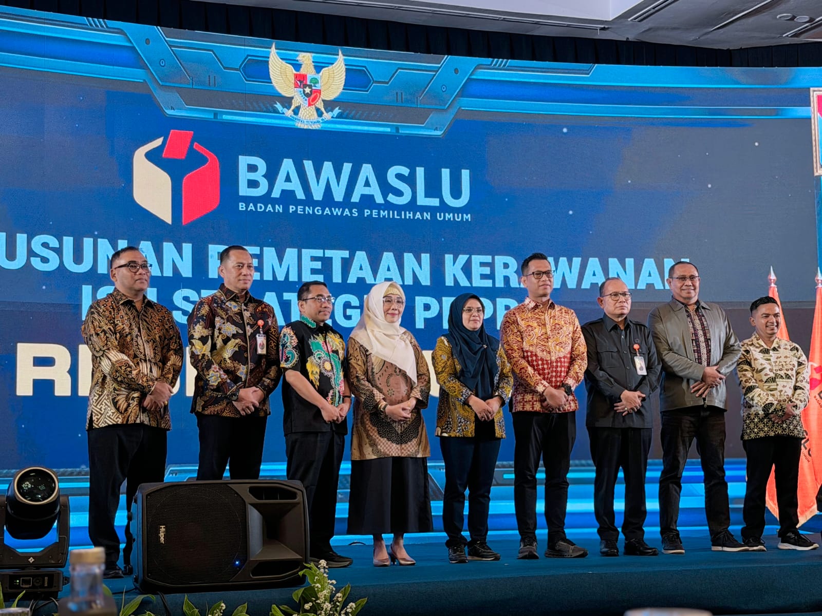 Bawaslu RI membuka kegiatan Penyusunan Pemetaan Kerawanan Isu Strategis Pemetaan Data PDPB