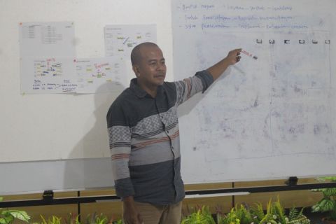 Bawaslu DIY membahas sejarah Pemilu di Indonesia bersama Koordinator Divisi Sumber Daya Manusia, Organisasi, Pendidikan dan Pelatihan Bawaslu DIY, Agung Nugroho