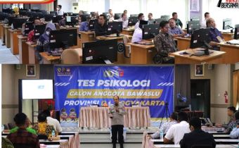 Calon Anggota Bawaslu DIY Ikuti Tes CAT dan Tes Psikologi
