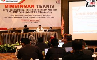 Persiapan Hadapi Sengketa Pemilu, Bawaslu DIY Adakan Bimtek bagi Bawaslu Kabupaten/Kota se-DIY