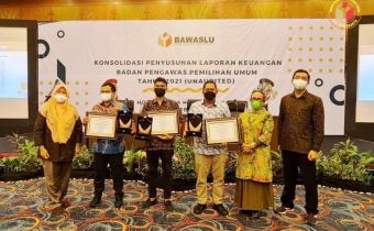 Sekretariat Bawaslu DIY Raih Peringkat I Penilaian Penyusunan Laporan Keuangan Tahun Anggaran 2021