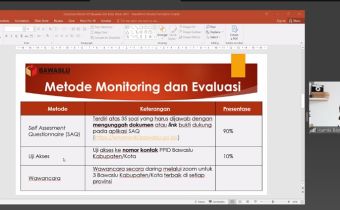 Bawaslu DIY Lakukan Monitoring dan Evaluasi Keterbukaan Informasi Publik di Bawaslu Kabupaten/Kota