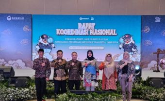 Bawaslu Daerah Istimewa Yogyakarta Hadiri Rapat Koordinasi Nasional Evaluasi Kampanye, Hasil Rekapitulasi dan Konsolidasi Pengawasan Partisipatif Pada Pemilu Tahun 2024