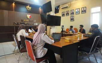 Badan Pengawas Pemilihan Umum Daerah Istimewa Yogyakarta (Bawaslu DIY) menerima audiensi Dewan Pimpinan Cabang Perhimpunan Mahasiswa Hukum Indonesia (DPC PERMAHI) DIY