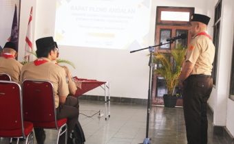 Pimpinan Rintisan Saka Adhyasta Pemilu Bawaslu DIY menghadiri Rapat Pleno Andalan Kwartir Daerah Gerakan Pramuka DIY Tahun 2026