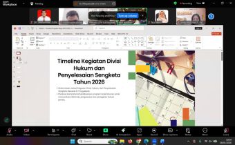Pembahasan Kegiatan Divisi Hukum dan Penyelesaian Sengketa Tahun 2026