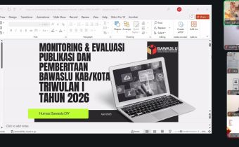 Bawaslu DIY lakukan monitoring dan evaluasi publikaso dan pemberitaan Bawaslu Kab/Kota se-DIY Triwulan I Tahun 2026