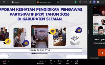 Bawaslu DIY dan Bawaslu Kabupaten/Kota se-DIY Gelar Evaluasi dan Kegiatan P2P di Wilayah DIY Secara Daring