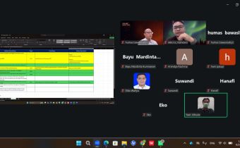 Bawaslu DIY membahas penyusunan Indikator Kinerja Utama Bagian Data dan Informasi Tahun 2026 secara daring