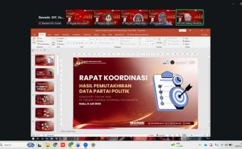 Jelang Pemilu Tahun 2029 mendatang, Bawaslu DIY dan KPU DIY lakukan sinkronisasi data partai politik melalui Sistem Informasi Partai Politik (SIPOL)