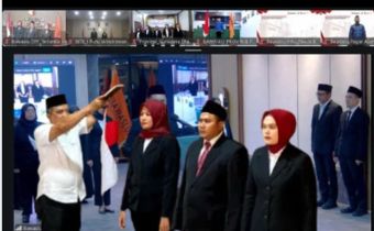 Bawaslu DIY ikuti pelantikan pejabat fungsional di lingkungan Bawaslu RI secara daring
